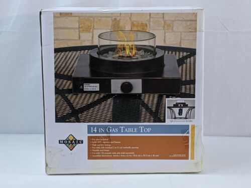 Mosaic Gas Table Top Burner 8000 BTU Propane Tank Required 14x14x6 in 1171 - Fresh Stock Dated February 2026