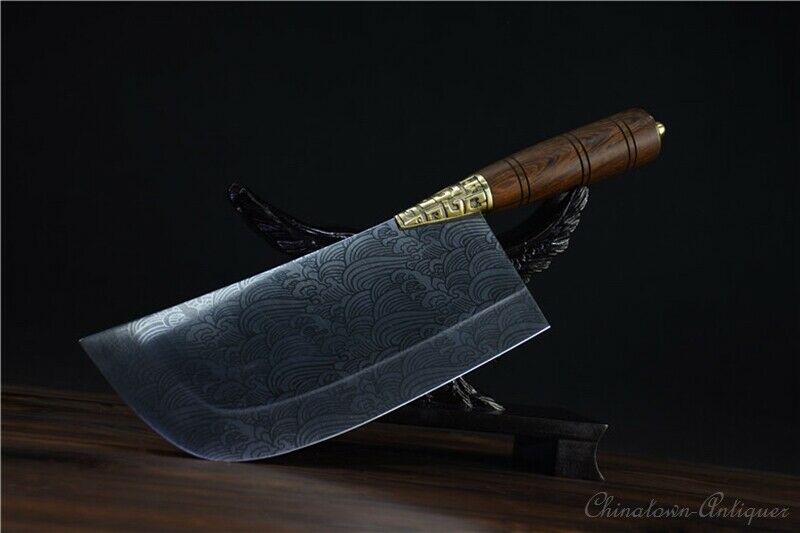 Authentic LongQuan Chinese Chef Kitchen knife Hand Forged 5Cr15MOV Steel #1261 - Fresh Stock Dated February 2026