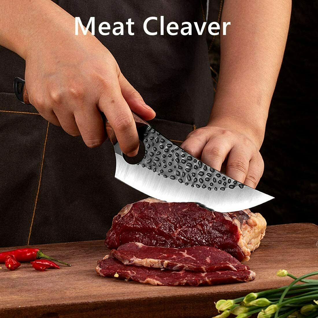 Butcher Knife Hand Forged Boning Knife with Sheath HighCarbon Steel Fillet Knife - Fresh Stock Dated January 2026