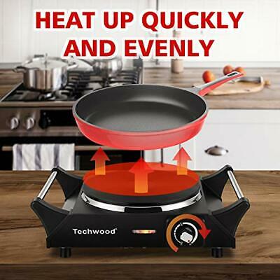 Hot Plate Portable Electric Stove 1500W Cast Iron Stove Single Burner - Fresh Stock Dated February 2026