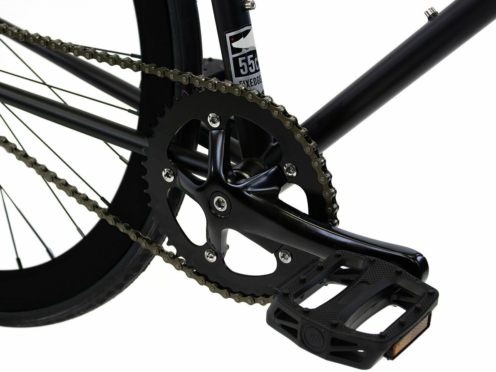 Golden Cycles Fixed Gear Single Speed Bike Bicycle Vader Black Matte 52cm - Fresh Stock Dated January 2026