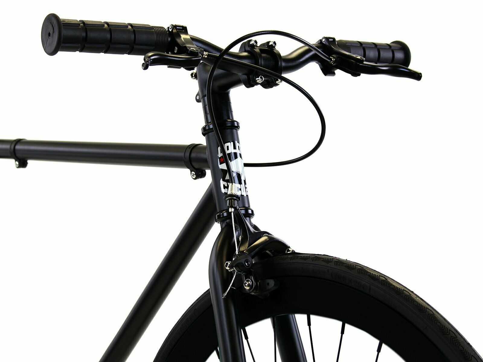 Golden Cycles Fixed Gear Single Speed Bike Bicycle Vader Black Matte 52cm - Fresh Stock Dated January 2026