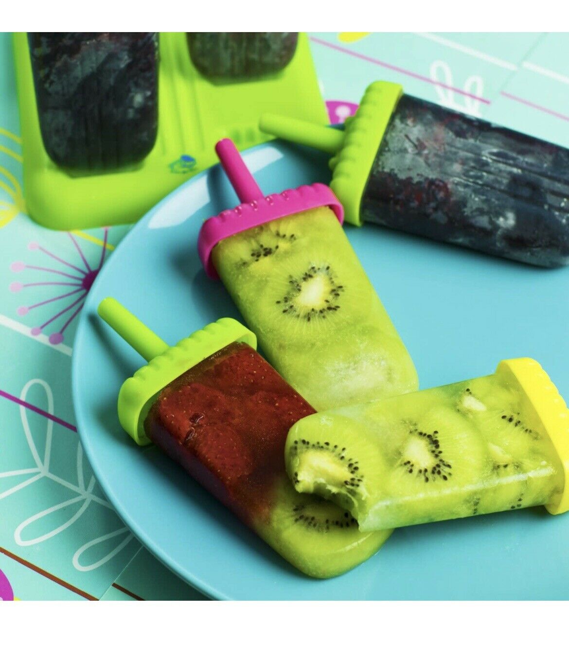 Popsicle Ice Mold Maker Set - 6 Pack BPA Free Reusable Ice Cream DIY - Fresh Stock Dated February 2026