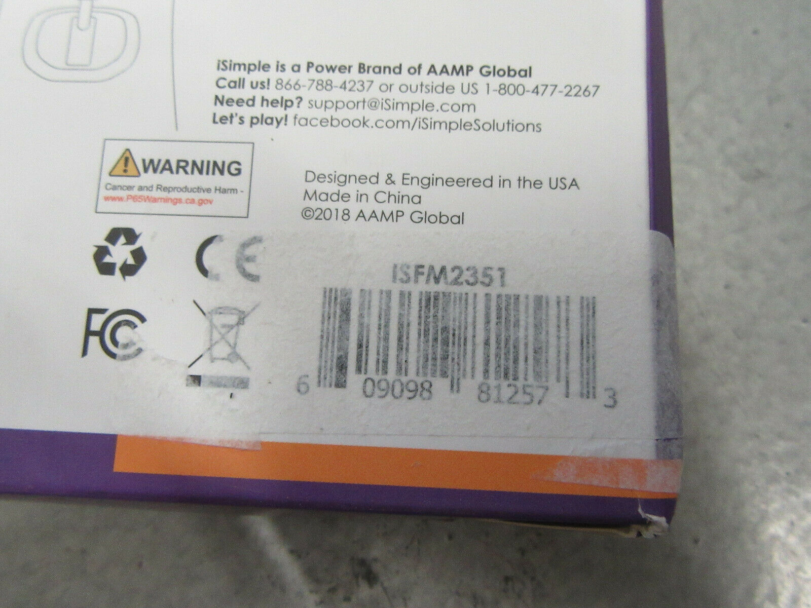 iSimple ISFM2351 Bluetooth Enabled Install Kit FM Transmitter Hardwired - Fresh Stock Dated December 2025