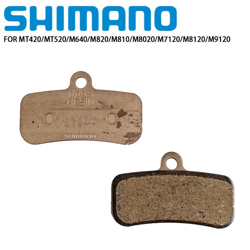 Shimano D03S Disc Brake Pads Resin for MT520 M640 M820 M8020 M7120 M8120 M9120 - Fresh Stock Dated December 2025