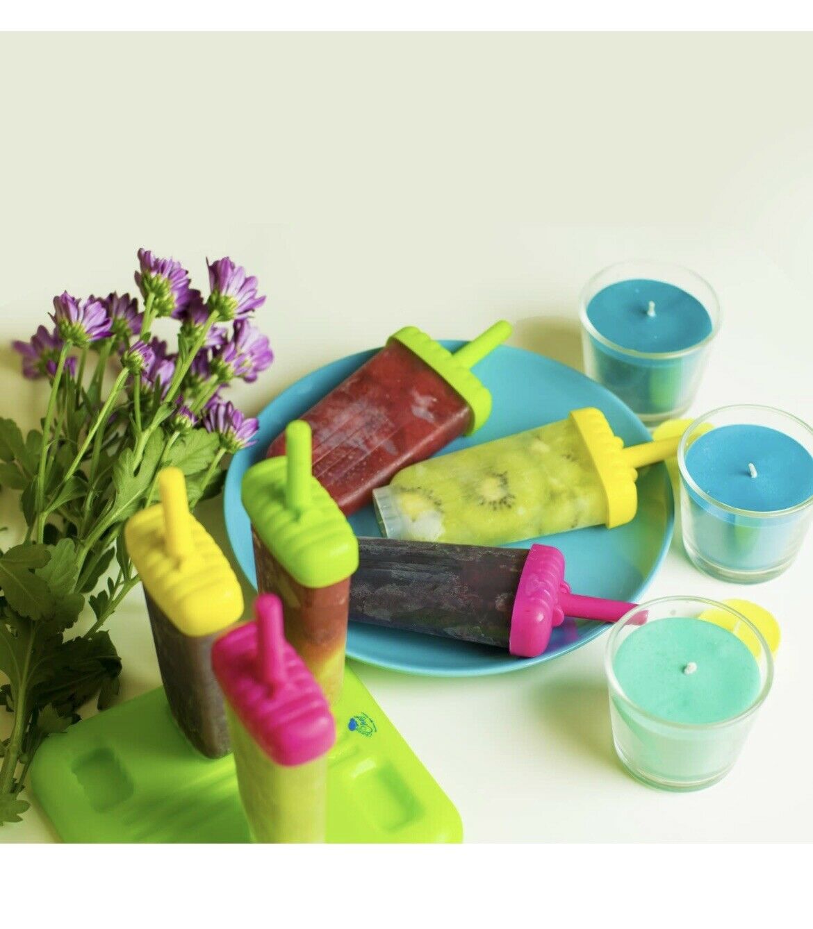 Popsicle Ice Mold Maker Set - 6 Pack BPA Free Reusable Ice Cream DIY - Fresh Stock Dated February 2026