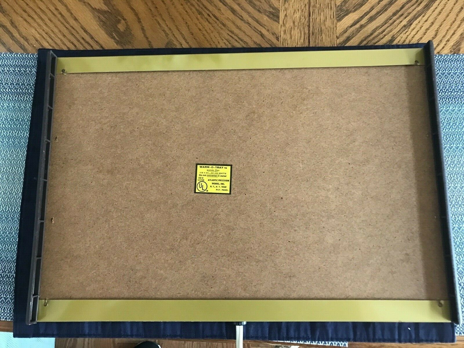 Vintage Warm-O-Tray Hot Plate Electric Food Warmer - Harvest Gold design - Fresh Stock Dated February 2026