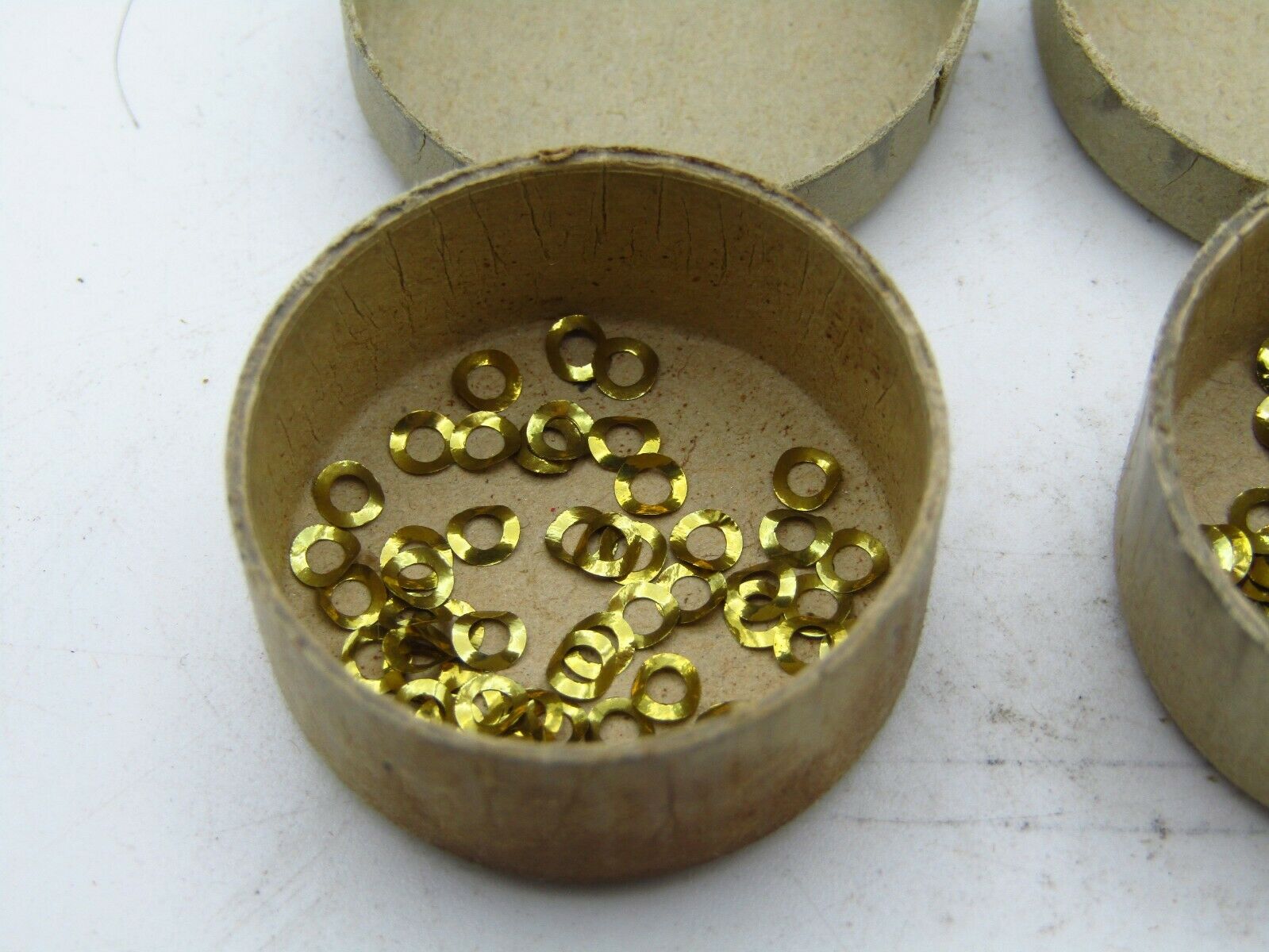 SET OF JUSTRITE ROUND DIAL WASHERS MISSING 1 SIZES 2, 3, 3.5 & 4 FOR WATCHES w2 - Fresh Stock Dated December 2025