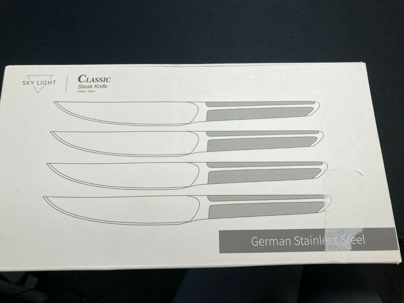 Skylight *4.5 inch Non Serrated Steak Knife Set of 4  Classic Steak Knife - Fresh Stock Dated January 2026