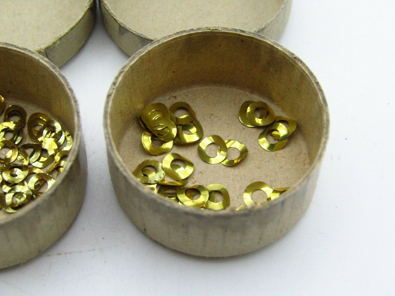 SET OF JUSTRITE ROUND DIAL WASHERS MISSING 1 SIZES 2, 3, 3.5 & 4 FOR WATCHES w2 - Fresh Stock Dated December 2025