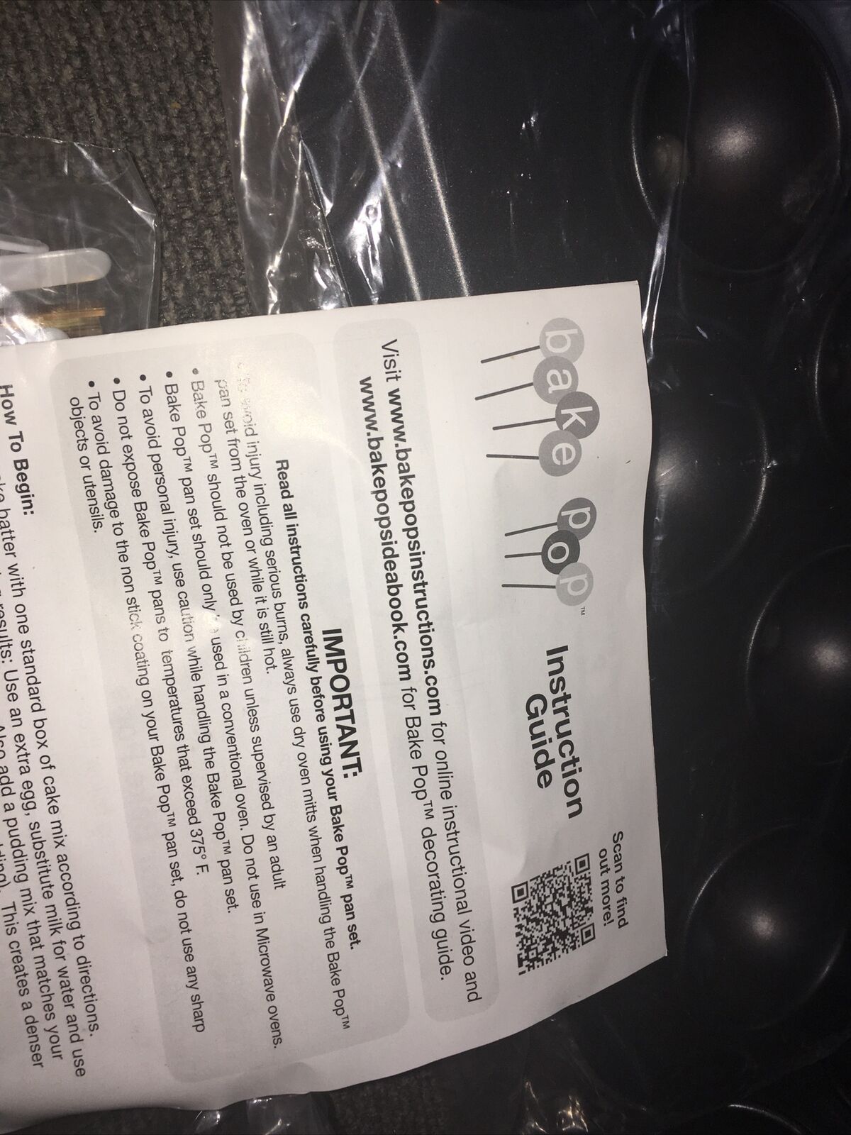 New in Box 4 Cake  Pop Pans kit All You  Need Molds - Fresh Stock Dated February 2026