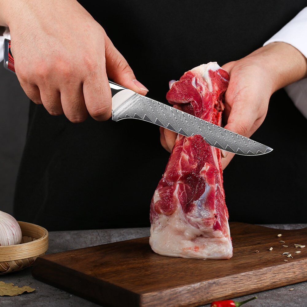 TURWHO 6.5inch Boning Knife 67-Layer Japan VG10 Damascus Steel Kitchen Knives - Fresh Stock Dated February 2026