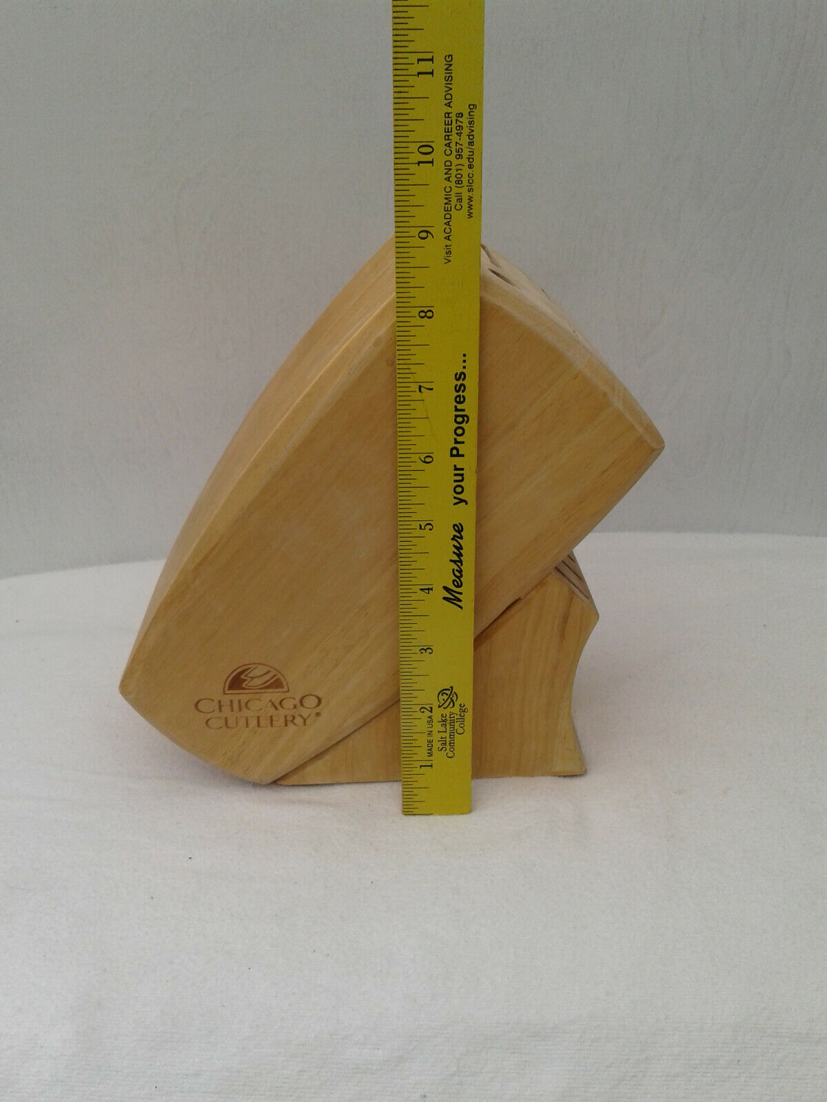 Chicago Cutlery Knife Set Block Only Wood Solid 11 Piece Set Hold Nice pre-owned - Fresh Stock Dated January 2026