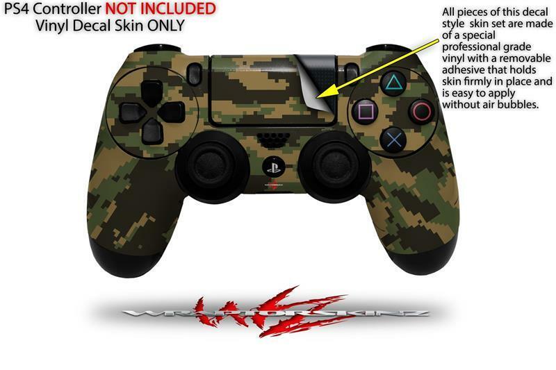 Skin for Sony PS4 Controller WraptorCamo Digital Camo Timber - Fresh Stock Dated February 2026