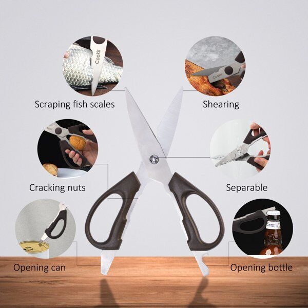 15-Piece Knife Set Kitchen Bread Knife Set with Block German Stainless Steel US - Fresh Stock Dated February 2026