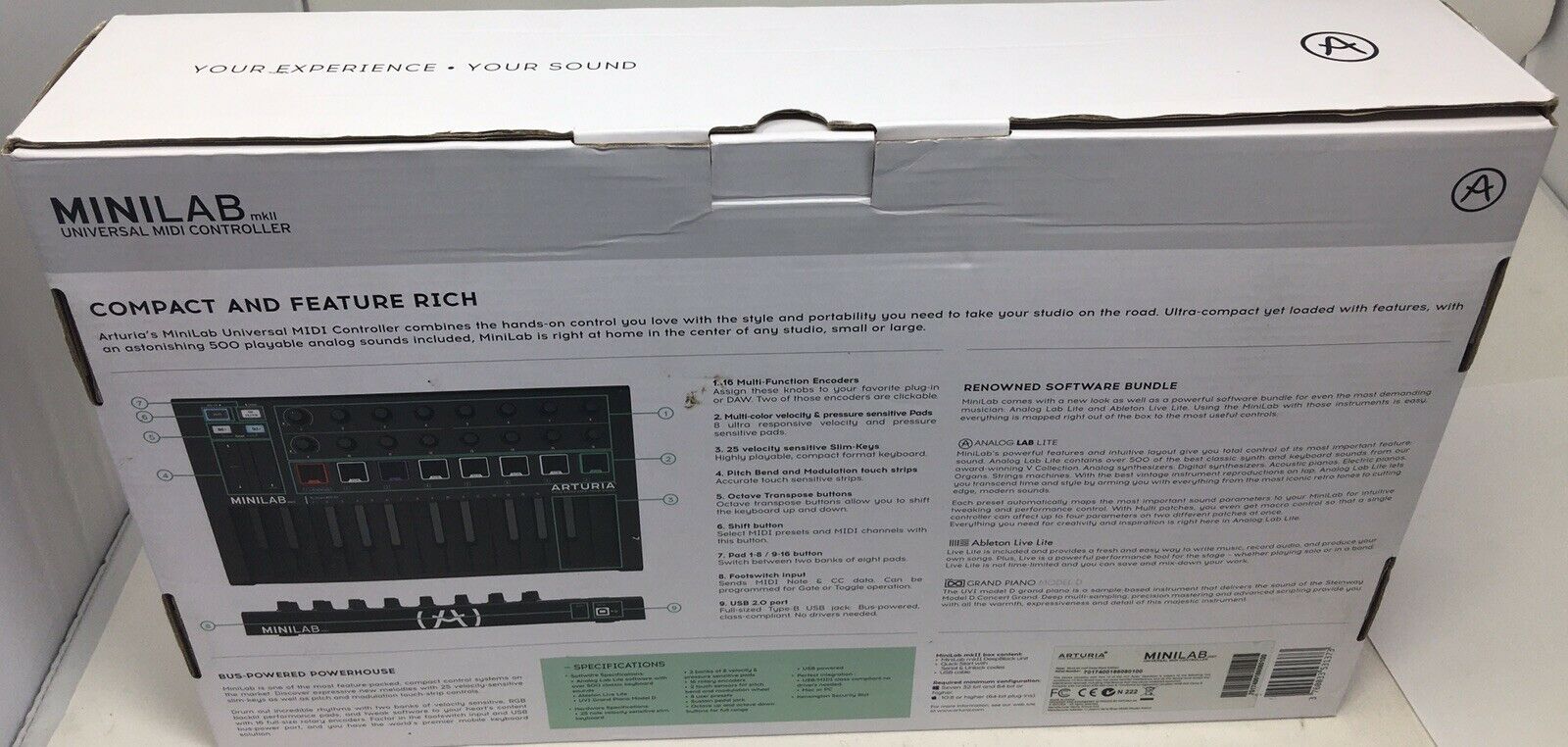 Arturia minilab mkii 25 slim-key controller - Fresh Stock Dated December 2025