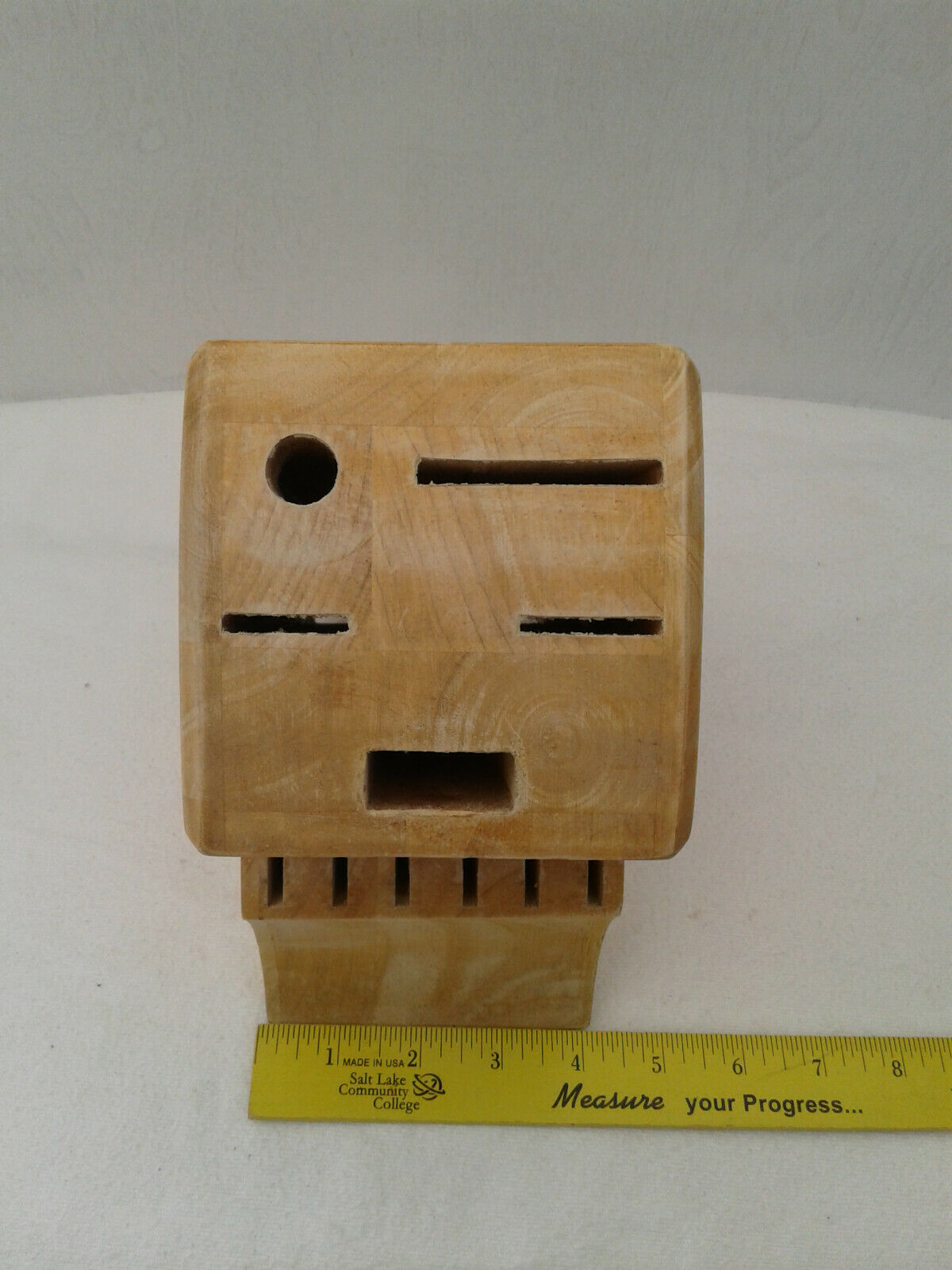 Chicago Cutlery Knife Set Block Only Wood Solid 11 Piece Set Hold Nice pre-owned - Fresh Stock Dated January 2026