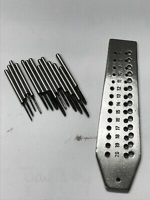 SCREWPLATE MINI TAP & DIE SET 14 TAPS  0.7mm -2mm Range JEWELRY &  WATCH REPAIR - Fresh Stock Dated December 2025