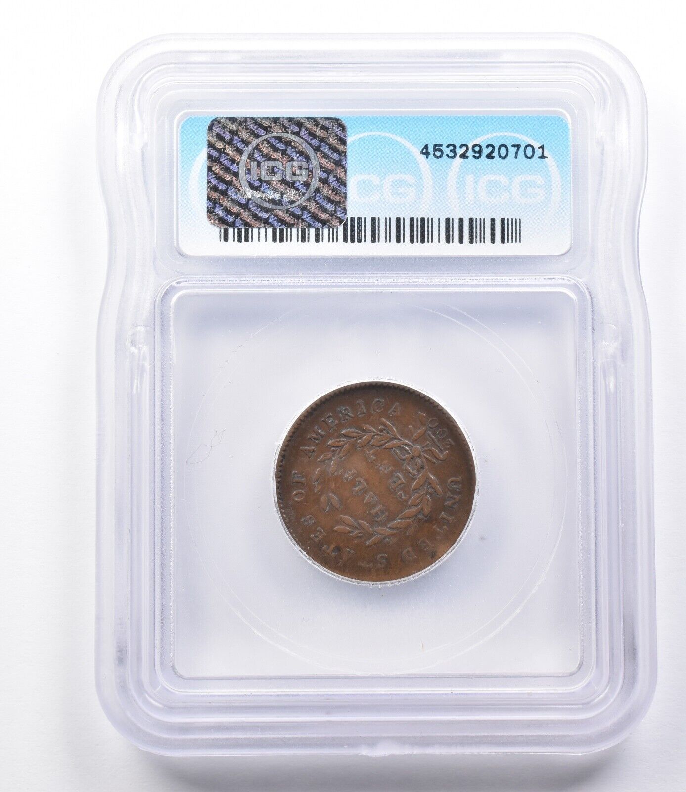 Genuine BN 1794 Liberty Cap Half Cent Lg Edge Letters ICG *1926 - Fresh Stock Dated December 2025