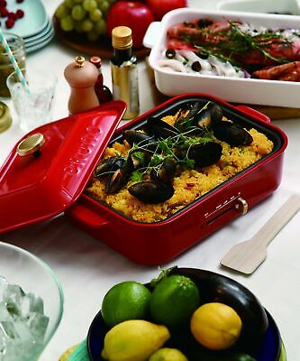 BRUNO compact hot plate BOE021-RD Japan Domestic AC:100 - Fresh Stock Dated February 2026