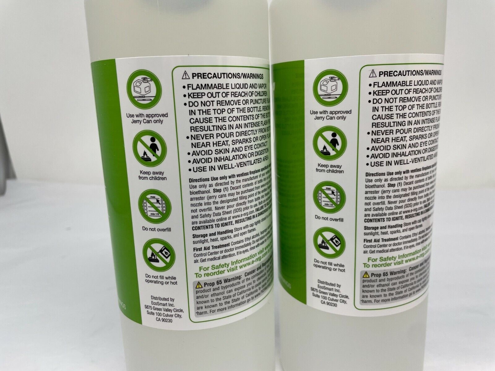 2 Quarts of e-NRG Bio Ethanol Fireplace & Fire Pit Fuel Fuel for Indoor/Outdoor - Fresh Stock Dated January 2026