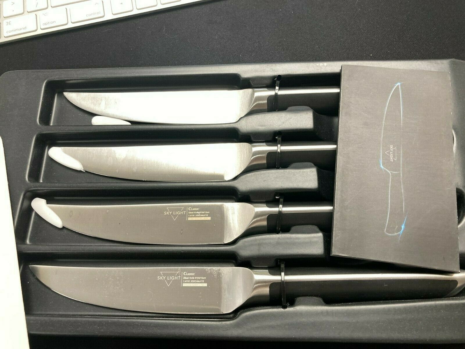 Skylight *4.5 inch Non Serrated Steak Knife Set of 4  Classic Steak Knife - Fresh Stock Dated January 2026