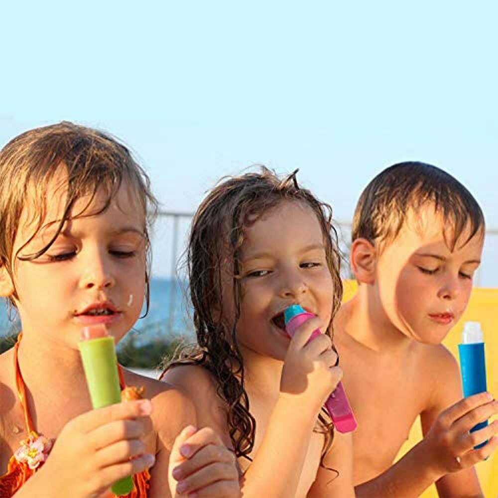 16 Pieces Silicone Ice Pop Molds With Lid Popsicle Colorful Freeze DIY Push And - Fresh Stock Dated February 2026
