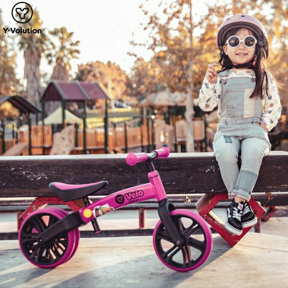 Yvolution Y VELO Junior Toddler STARTER BALANCE BIKE No-Pedal CHOOSE COLOR! FUN - Fresh Stock Dated December 2025