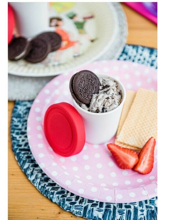 Mini Envases Para Congelador De Helados - Juego De 6 Con Tapas De Silicona - Fresh Stock Dated February 2026