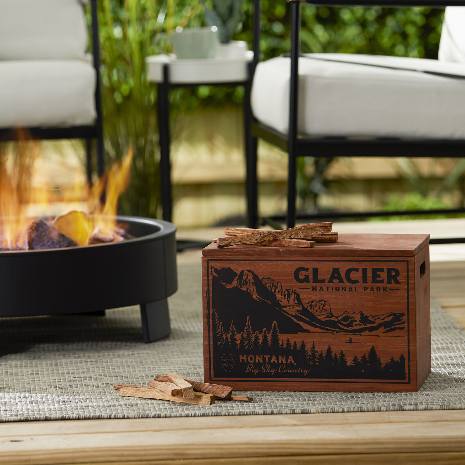 Better Wood Products Protect the Parks Series Fatwood Firestarter Crate, Glacier - Fresh Stock Dated January 2026