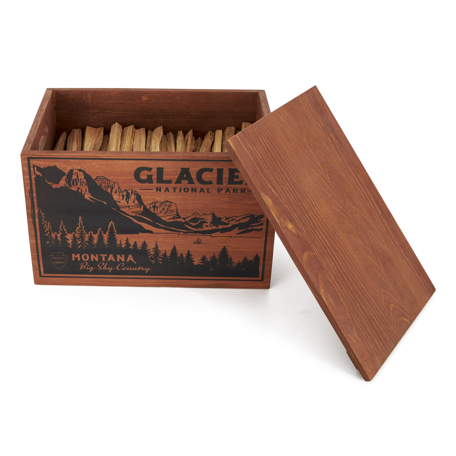Better Wood Products Protect the Parks Series Fatwood Firestarter Crate, Glacier - Fresh Stock Dated January 2026