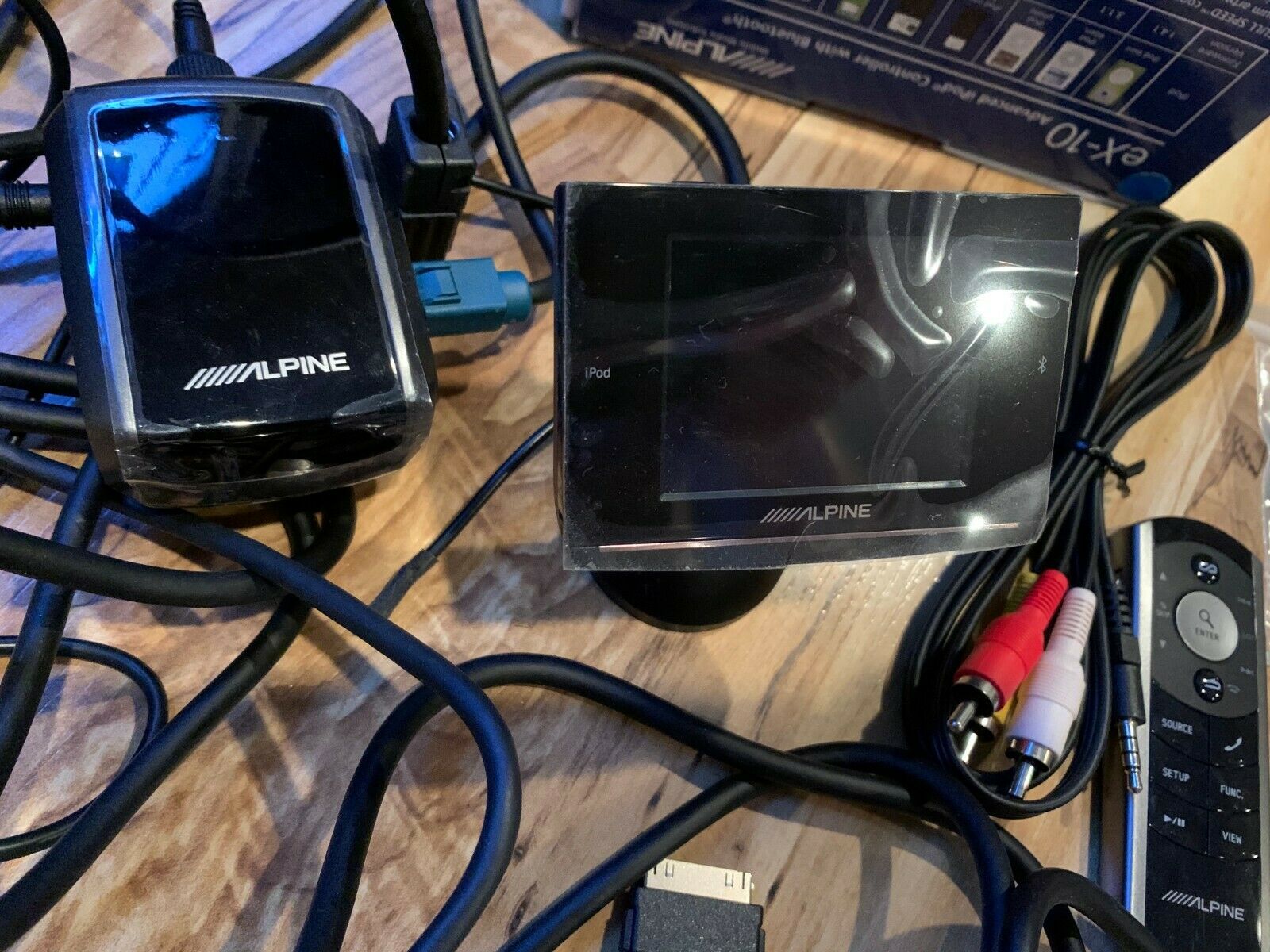 ALPINE EX-10 UNIVERSAL PHONE BLUETOOTH HANDS FREE CAR FM TRANSMITTER RETRO FIT - Fresh Stock Dated December 2025