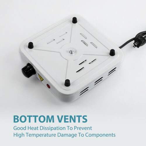 500W-1500W Portable Electric Single Burner Hot Plate Kitchen Stove Dorm Cooktop - Fresh Stock Dated February 2026