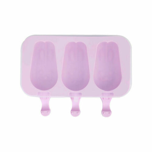 Silicone Frozen Popsicle Mold Ice Cream Lolly Pop Maker Tray with Lid+50 Sticks - Fresh Stock Dated February 2026