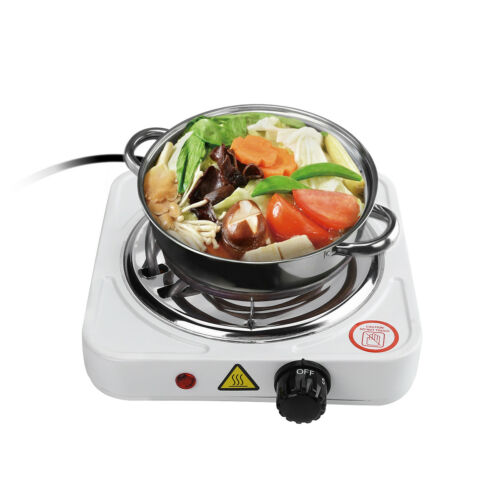 500W-1500W Portable Electric Single Burner Hot Plate Kitchen Stove Dorm Cooktop - Fresh Stock Dated February 2026