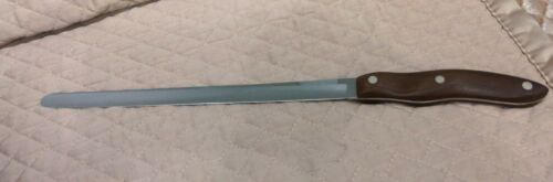 3 CUTCO Knives with Wall Mount Holder No. 22, 23, 24 Brown Handles - Fresh Stock Dated January 2026