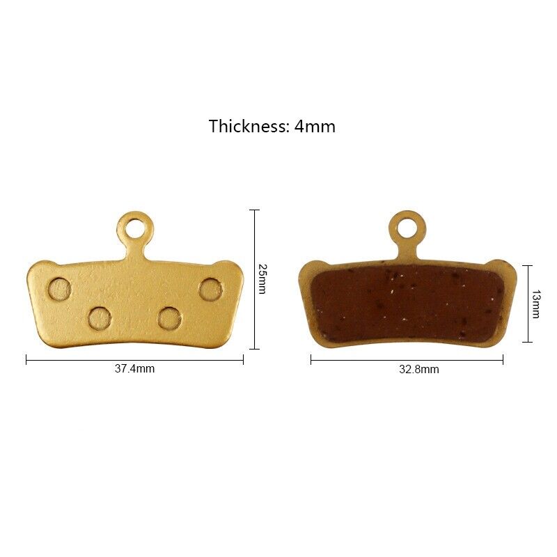 2 Pairs Mountain Bike Metallic Disc Brake Pads for SRAM Guide RSC/RS/R Avid XO - Fresh Stock Dated December 2025