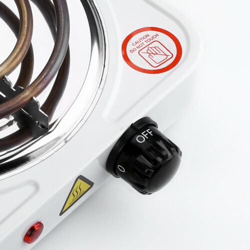 500W-1500W Portable Electric Single Burner Hot Plate Kitchen Stove Dorm Cooktop - Fresh Stock Dated February 2026