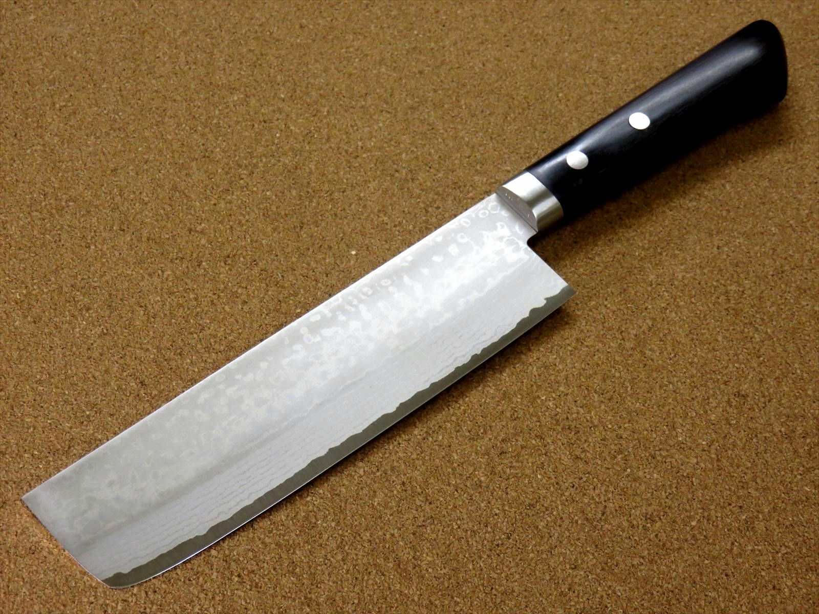 Japanese Kitchen Nakiri Vegetable Knife 165mm VG10 Damascus 17 Layers SEKI JAPAN - Fresh Stock Dated January 2026