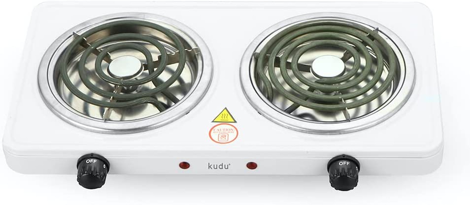 Double Hot Plate Burner Electric 2 Two Cooking Stove Portable Cooktop Camping - Fresh Stock Dated February 2026