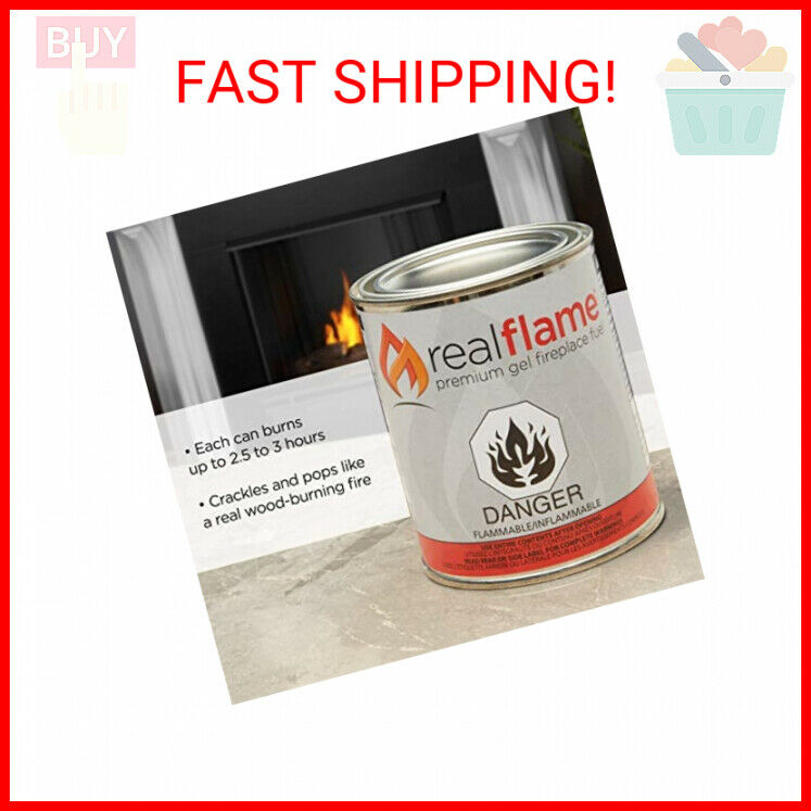 Real Flame Gel Fuel Cans - 24-Pack - Gelled Isopropyl Alcohol for Indoor or  … - Fresh Stock Dated December 2025