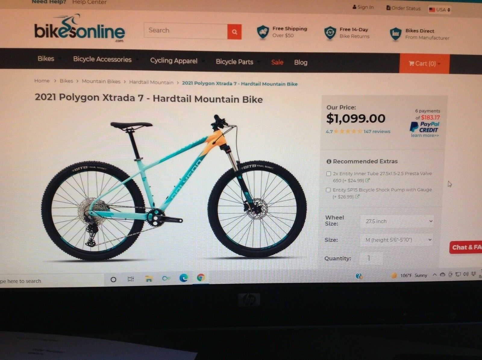 Mountain Bike Polygon Xtrada 7, Medium 1-12 speed Brand New 2021 Ready To Ride - Fresh Stock Dated December 2025