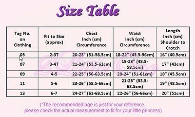 Girl Ballet Tutu Rhinestong Dance Fancy Costume Pageant Dress Size 2T-7#028 - Fresh Stock Dated December 2025