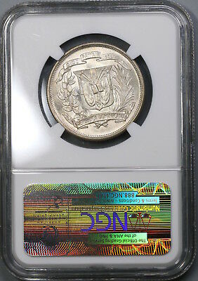 1952 NGC MS 65 Dominican Republic 1/2 Peso Silver Coin (19012101C) - Fresh Stock Dated December 2025