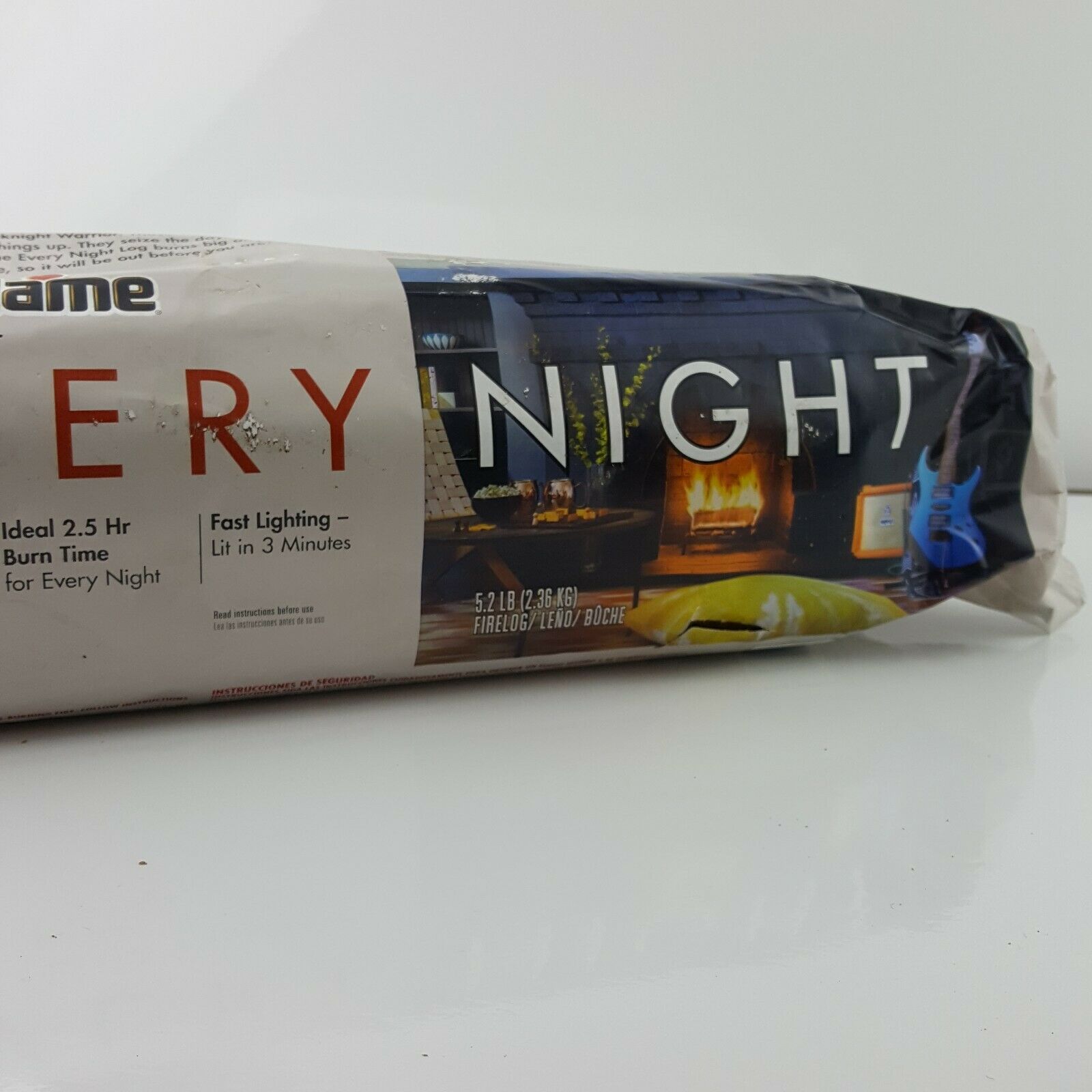 Duraflame BIGFLAME Everynight Style SINGLE 5lb log 2.5 hr - Fresh Stock Dated January 2026