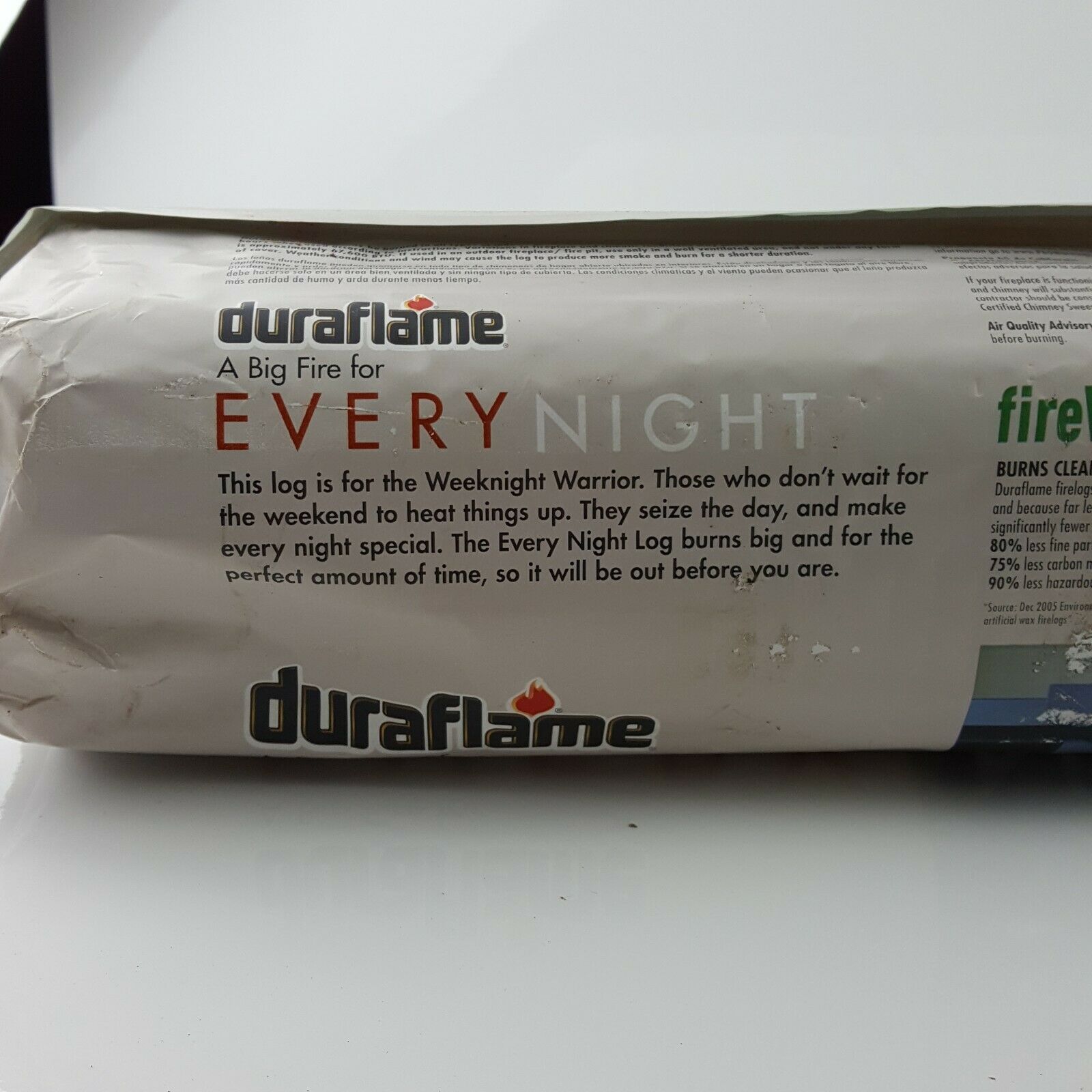 Duraflame BIGFLAME Everynight Style SINGLE 5lb log 2.5 hr - Fresh Stock Dated January 2026