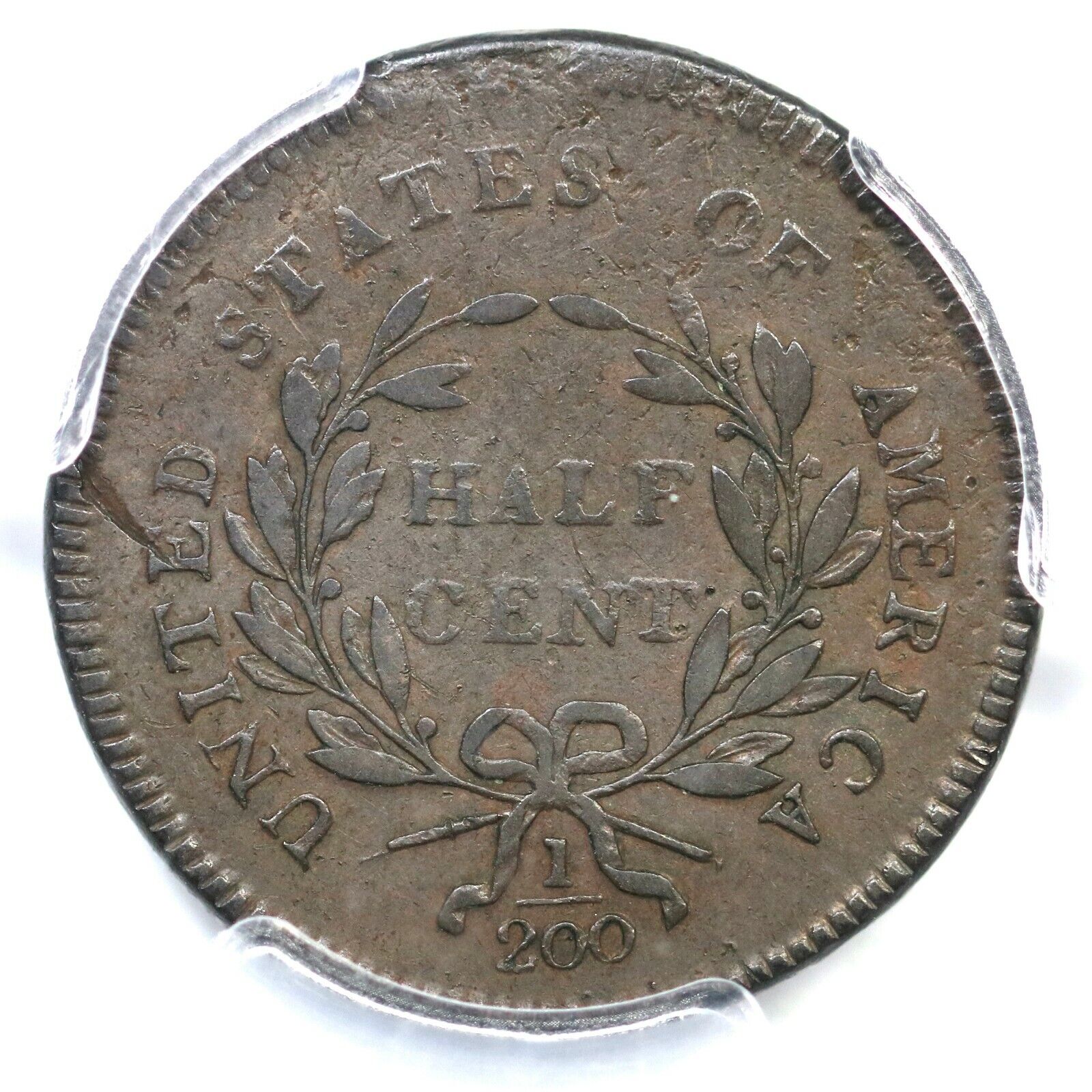 1795 C-6b R-6 PCGS VF 20 Pl Edge, No Pole Liberty Cap Half Cent Coin 1/2c - Fresh Stock Dated December 2025