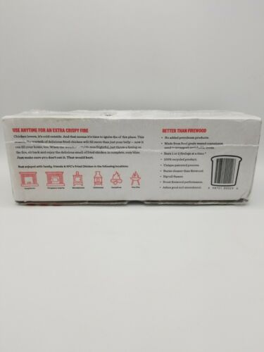 KFC Limited-Edition 11 Herbs & Spices Firelog Enviro-Log Fireplace Wood Stove - Fresh Stock Dated December 2025