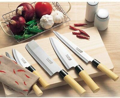 Kakusei Japanese kitchen knife set of 5 (with wooden box) NK-8602 JP F/S - Fresh Stock Dated January 2026