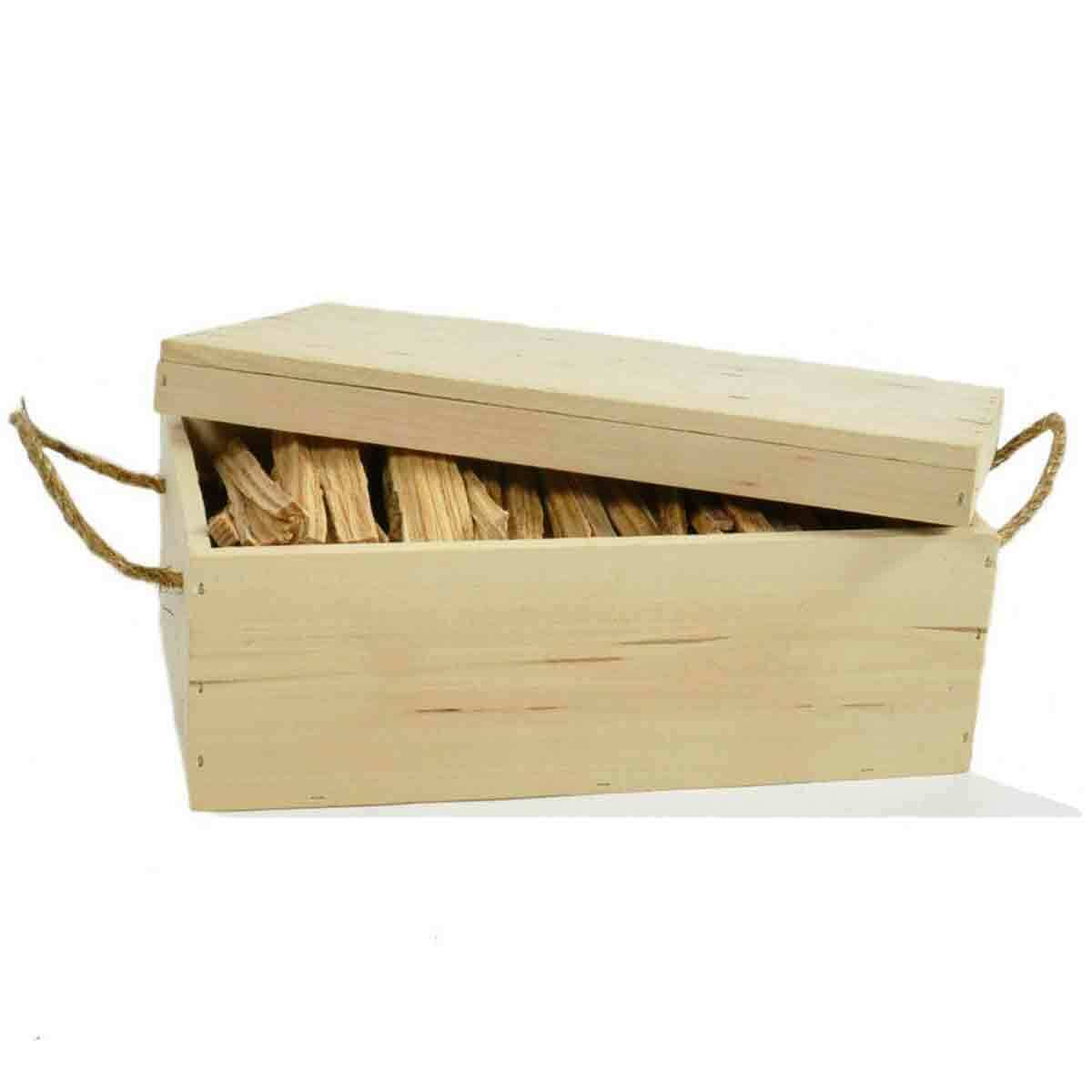 Fatwood Storage Box with Rope Handles - Fresh Stock Dated January 2026